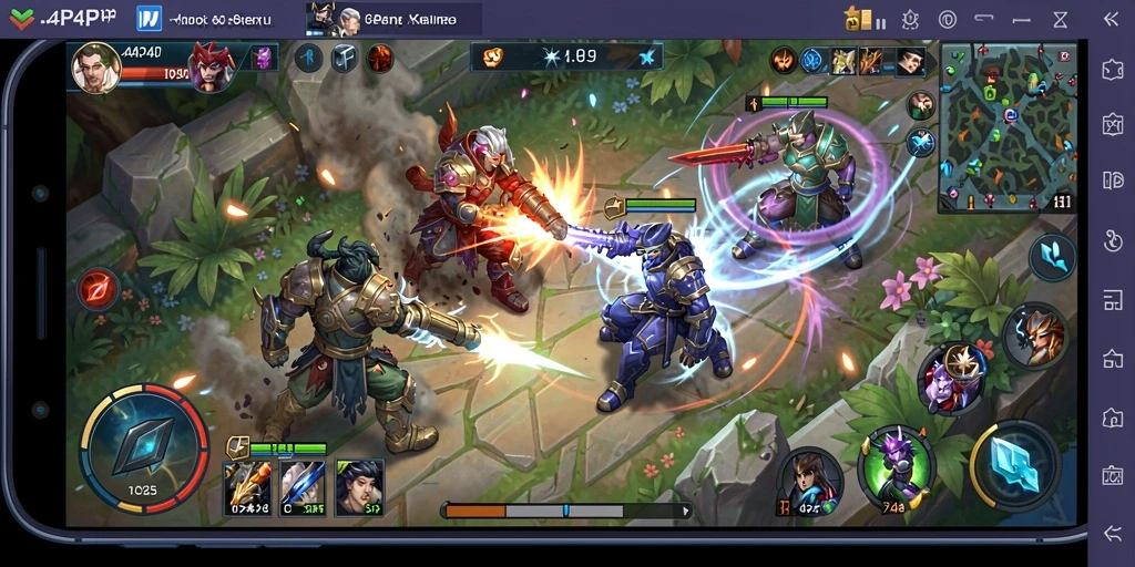 Tampilan gameplay seru dan mendebarkan di 4P4P