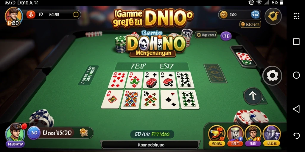 Screenshot gameplay 66D menampilkan keseruan bermain Domino.