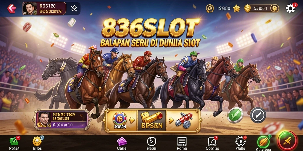 Screenshot 8368SLOT menampilkan balapan yang mendebarkan dan peluang slot menguntungkan.