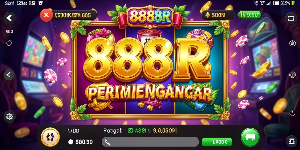Tampilan gameplay slot 888R yang menarik dan interaktif.