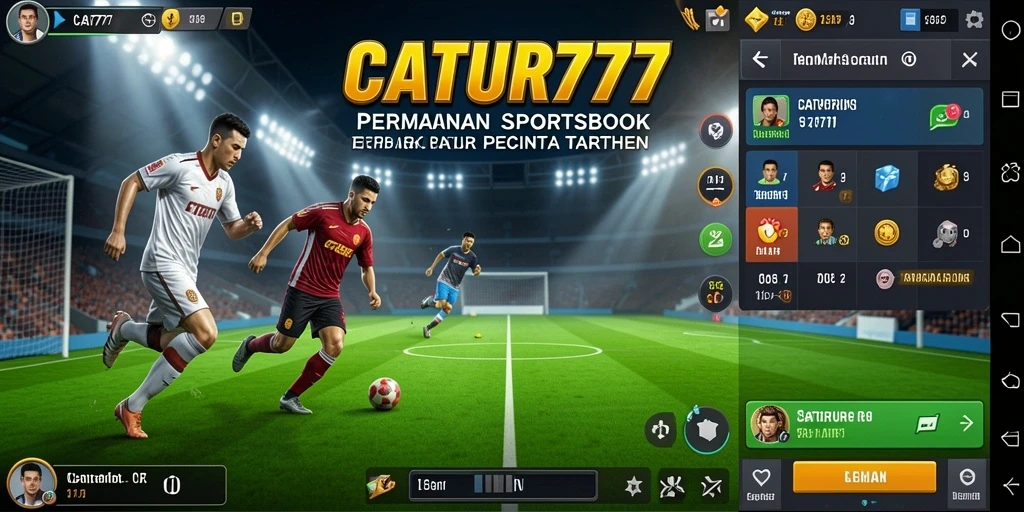 Tampilan menarik saat bermain Sportsbook CATUR777 dengan taruhan langsung.