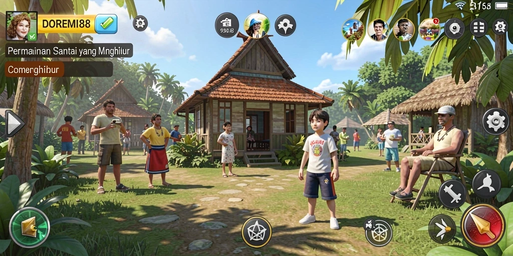 Tangkapan layar utama DOREMI88 menampilkan gameplay yang menyenangkan dan interaktif.