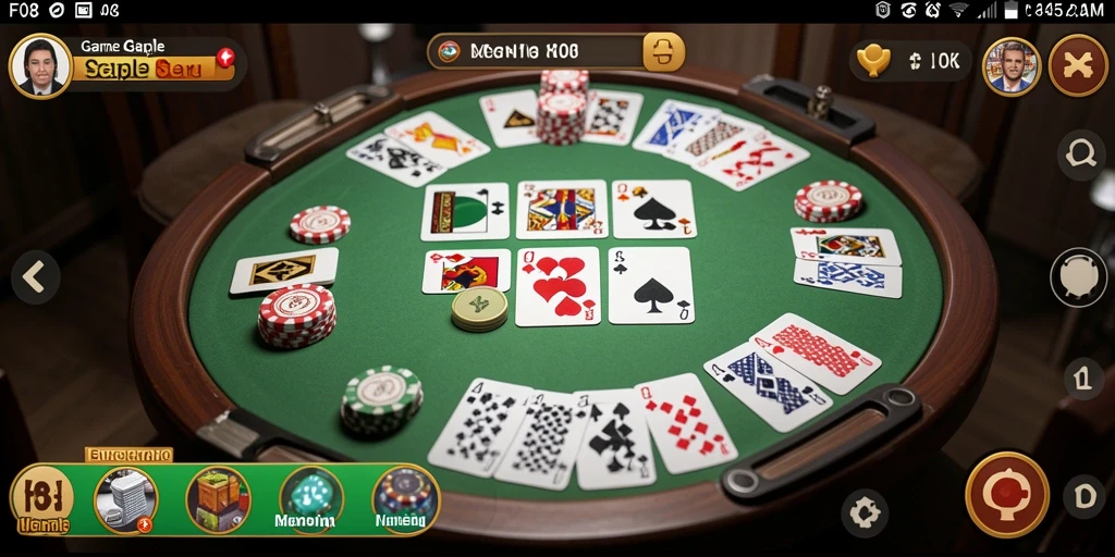 Tampilan gameplay Gaple yang menarik dan seru.