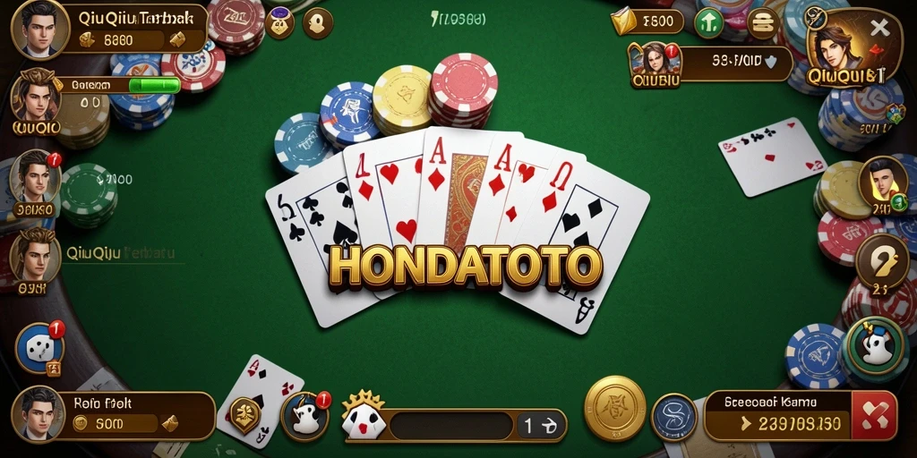 Tampilan gameplay seru dari HONDATOTO dengan suasana kompetitif.