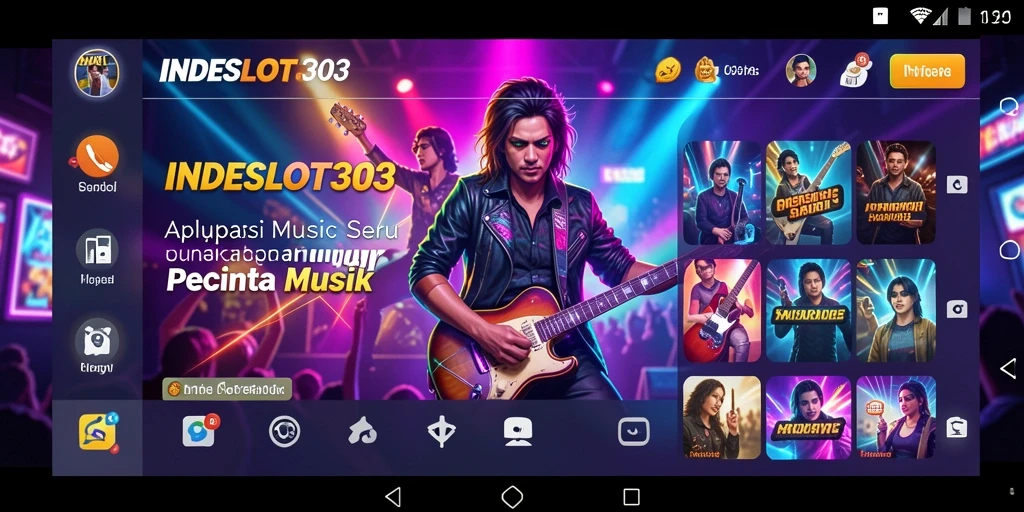 Screenshot gameplay INDESLOT303 menampilkan berbagai pilihan lagu.