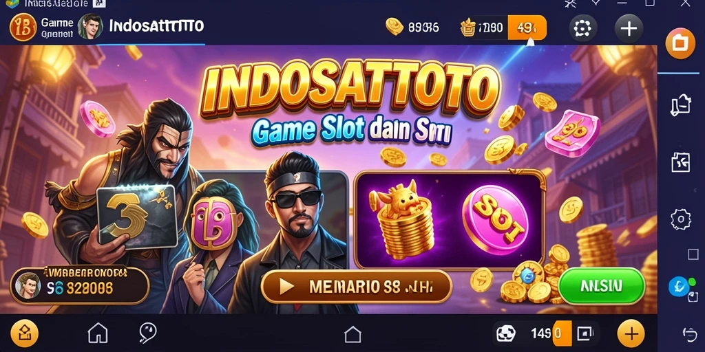 Gameplay menarik INDOSATTOTO dengan grafis Slot yang menawan.