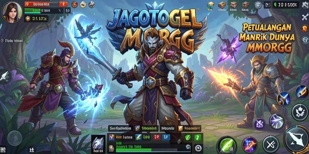 Screenshot JAGOTOGEL menampilkan karakter yang beraksi di dunia MMORPG yang indah.