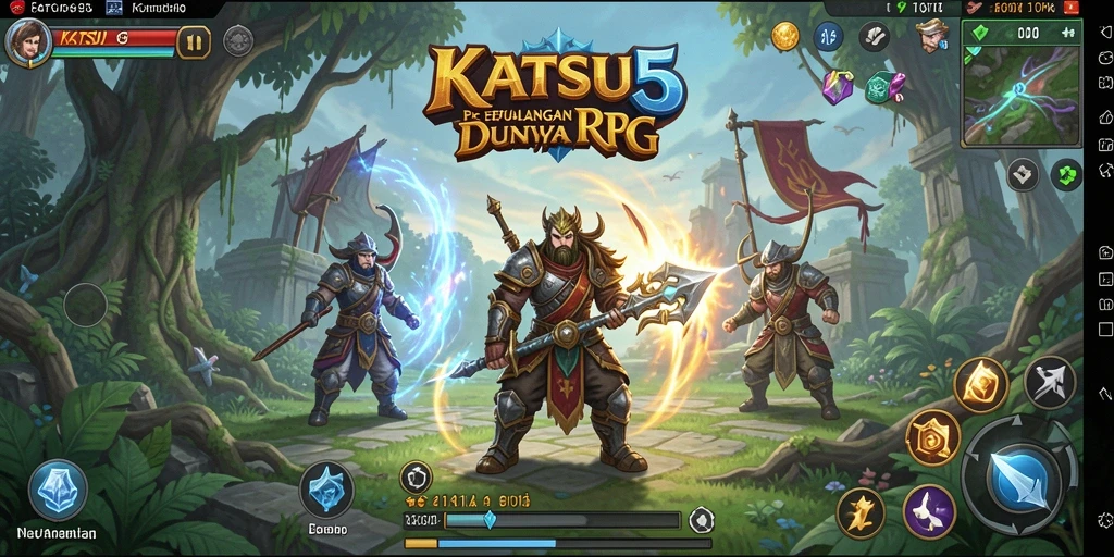 Tampilan gameplay seru dan mendebarkan di KATSU5.