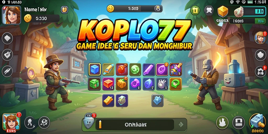 Gameplay seru KOPLO77 dengan karakter beraksi otomatis.