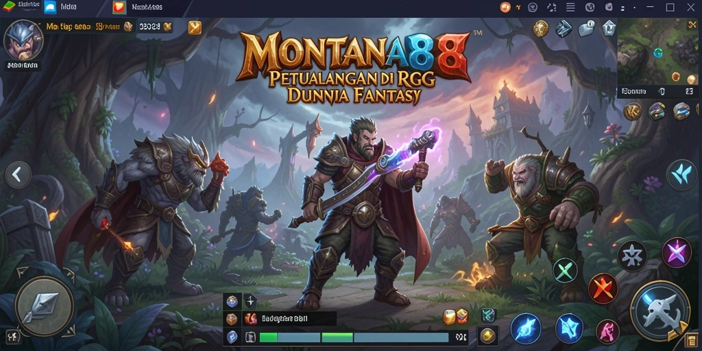 Screenshot MONTANA88 menampilkan aksi seru dalam permainan RPG.