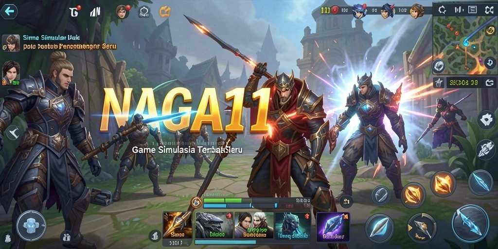 Tampilan gameplay NAGA11 yang menarik dengan elemen simulasi yang mendalam.