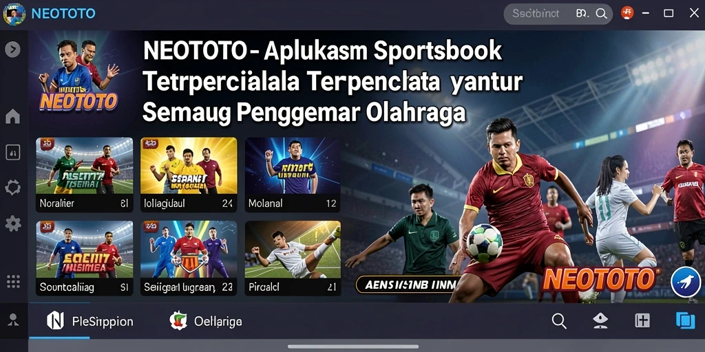 Gameplay menarik dari aplikasi NEOTOTO yang menampilkan fitur taruhan olahraga.