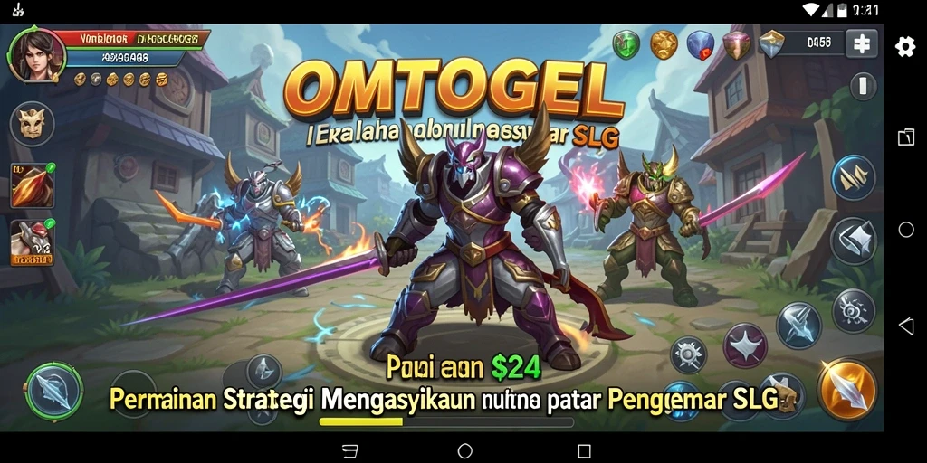 Screenshot OMTOGEL menampilkan gameplay strategis yang mendebarkan.