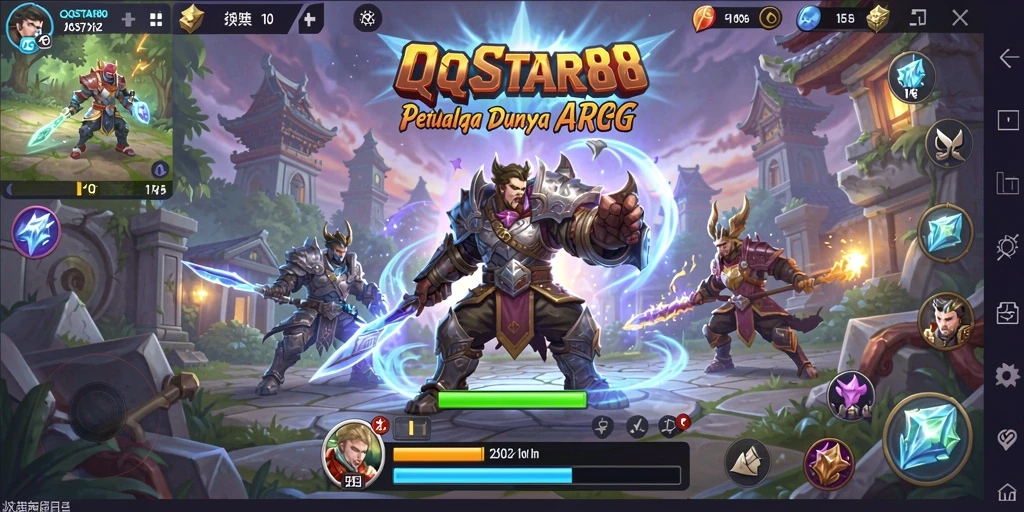 Gameplay mendebarkan dengan pertarungan karakter dalam dunia ARPG.