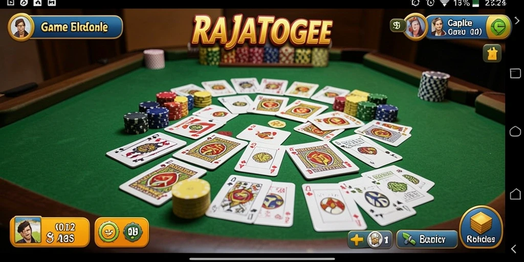Screenshot utama RAJATOGEL menampilkan gameplay Gaple yang seru.