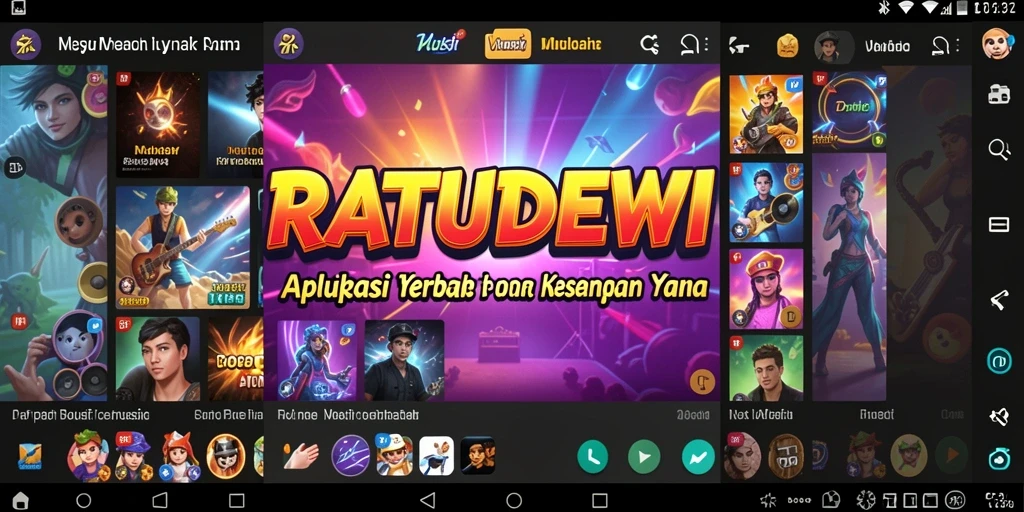 Tampilan gameplay <strong>RATUDEWI</strong> yang menyenangkan dengan banyak variasi lagu.