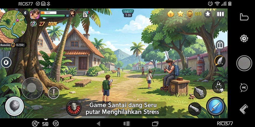Tampilan gameplay menarik dari RICIS77 yang mengasyikkan.