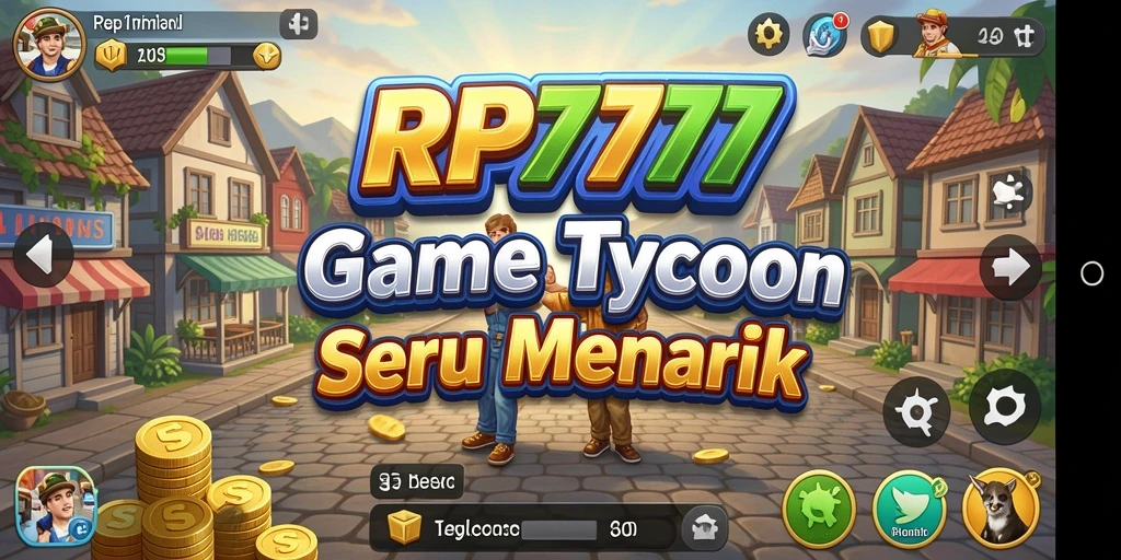 Gameplay RP777 yang menampilkan bisnis yang sedang berkembang.