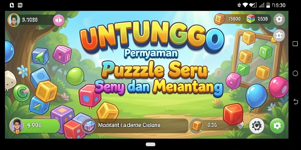 Tampilan gameplay UNTUNGGO yang menantang dan mengasyikkan.
