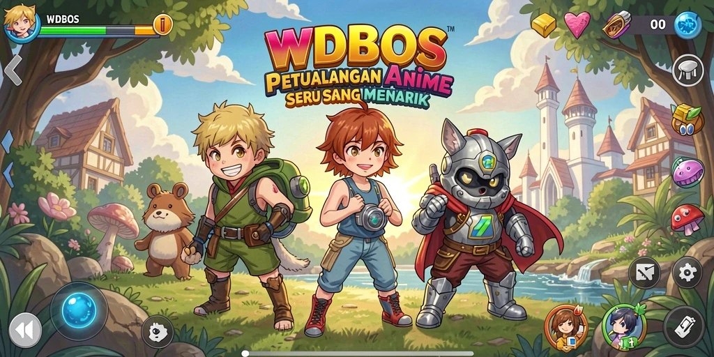 Screenshot dari WDBOS menampilkan aksi seru dalam permainan Anime.