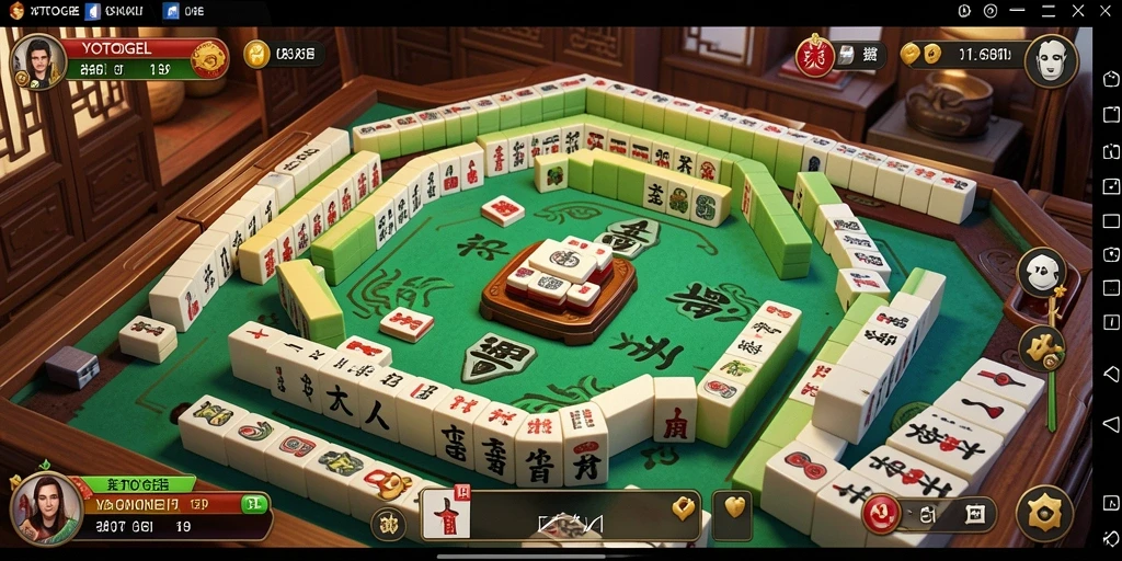 Tangkapan layar gameplay YOTOGEL menunjukkan keasyikan bermain Mahjong.